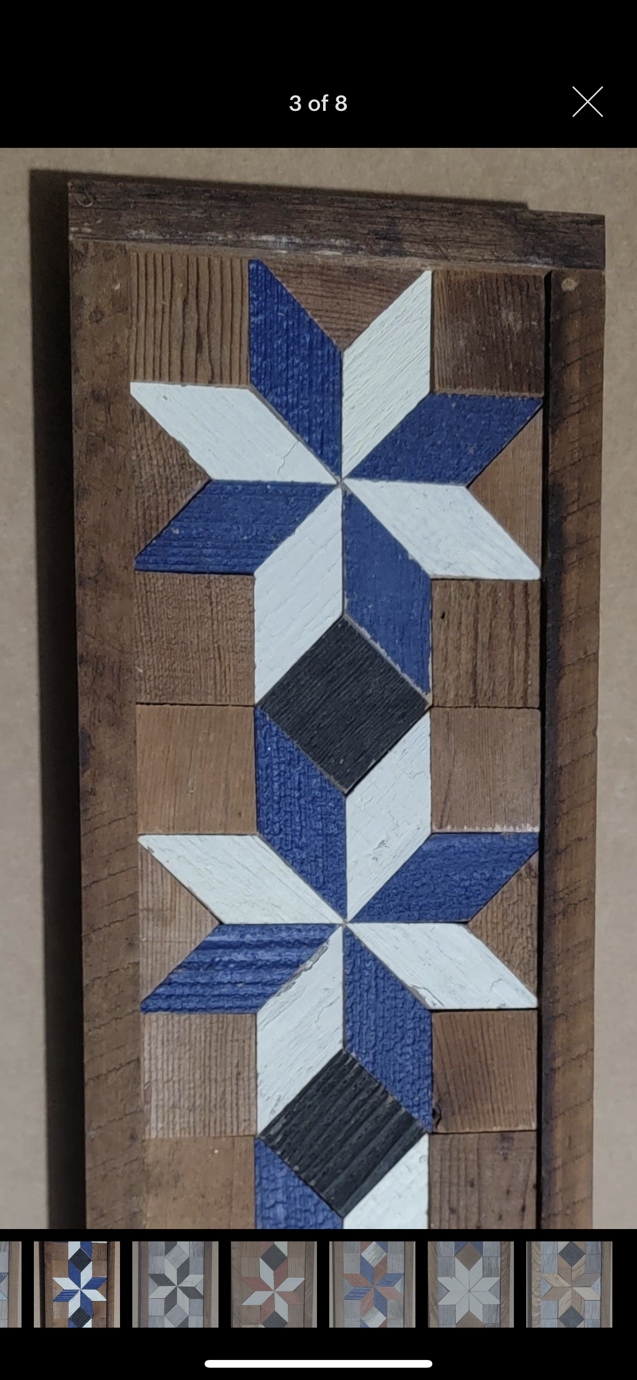 Amish wood barn quilt design