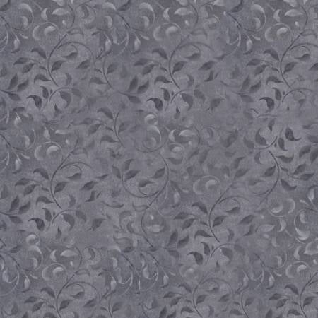 Wilmington Prints Pewter climbing vine tone on tone