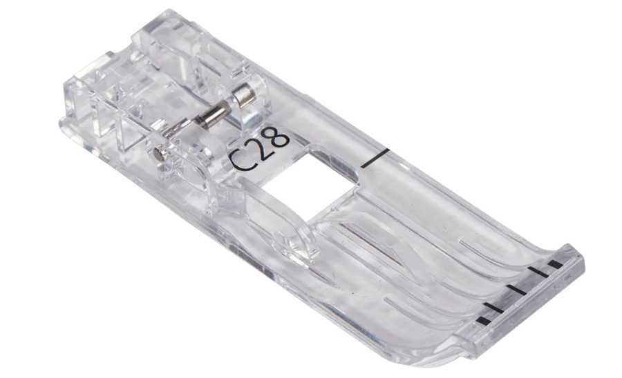 CLEAR COVER/CHAINSTITCH FOOT #C28