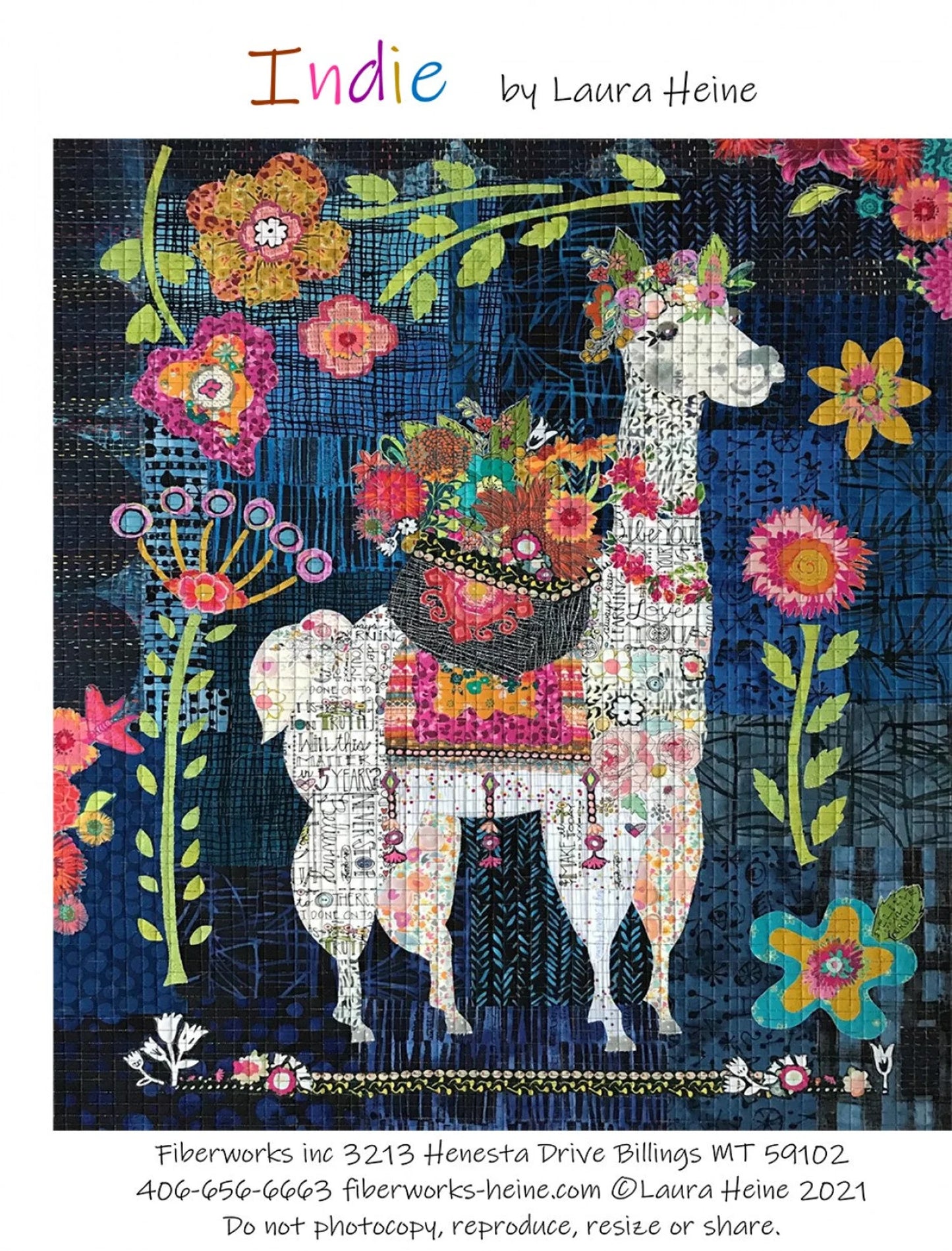 Indie Collage Printed Pattern by Laura Heine