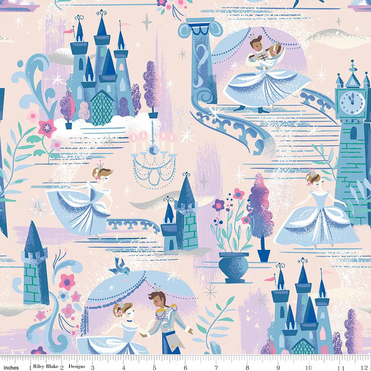Wishes The Ballerina Sparkle SC18070 by Jill Howarth for Riley Blake