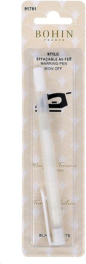 Notions - Bohin Air Activated - Iron-Off Marking Pen # 91781 - White