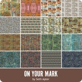 On Your Mark Fat Quarter Bundle Seth Apter for FreeSpirit Fabrics, Includes 16 fat quarters