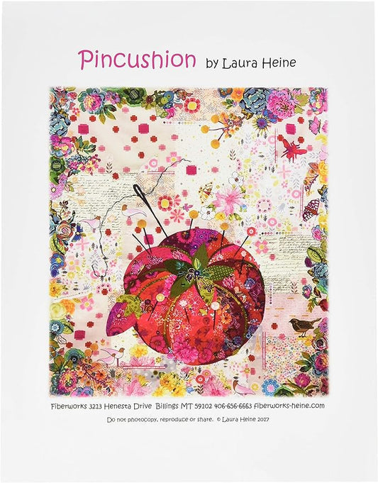 Pincushion Collage Printed Pattern by Laura Heine