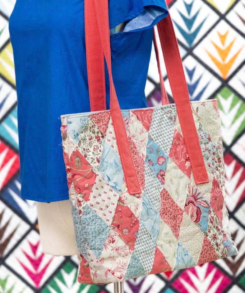 Jelly Roll Windsor Tote,  Beginner Friendly, two sessions, Thursday 9/17 and 10/1 11-3:30