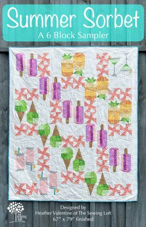 Summer Sorbet Sampler Quilt Pattern by Sewing Loft