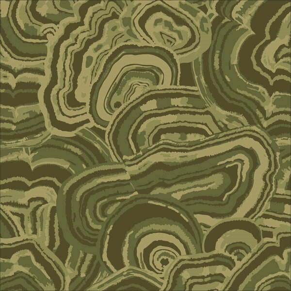 Cloud 9 Fabrics, into the woods, Turkey Tails Green by the yard