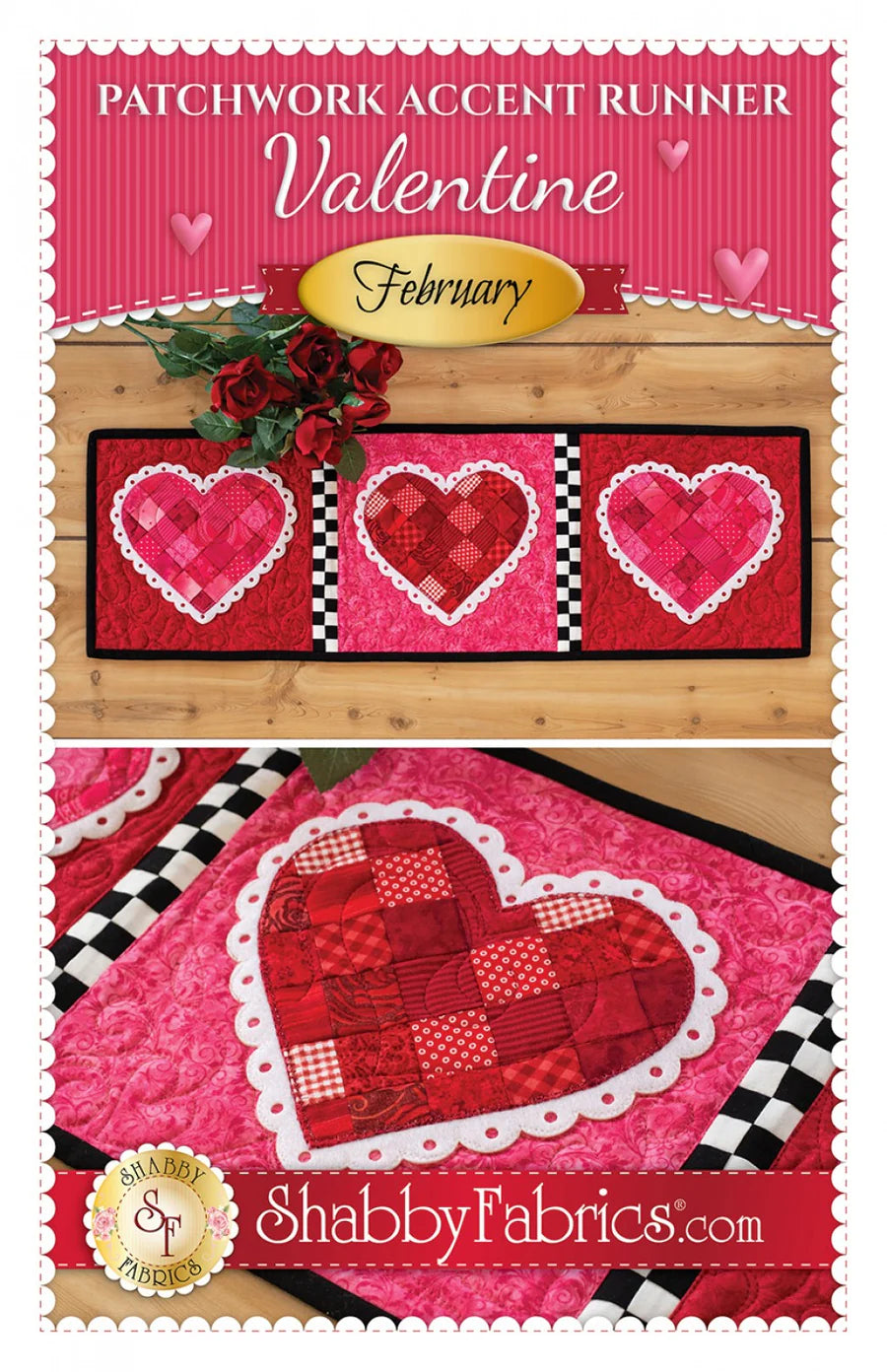 Patchwork Accent Runner Valentine