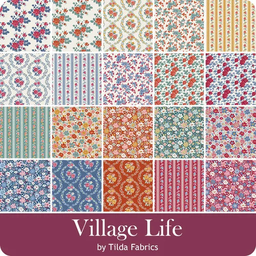 Pre Order Village Life Charm Pack Tilda for Tilda Fabrics Fulfilled October 2026