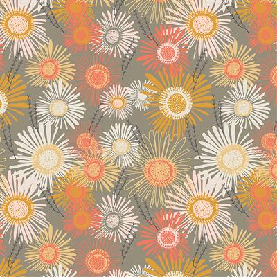 Cluck Cluck Bloom, Taupe Crazy Daisies