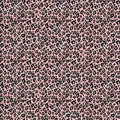 Mylah's Garden, Leopard Print, Coral by the yard