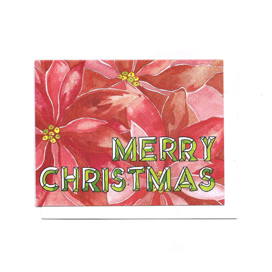 Poinsettia - Merry Christmas Card