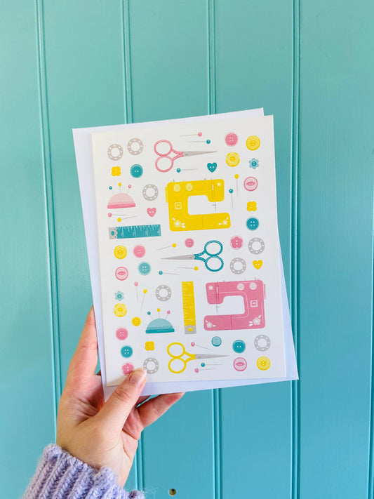 Sewing Greeting Card