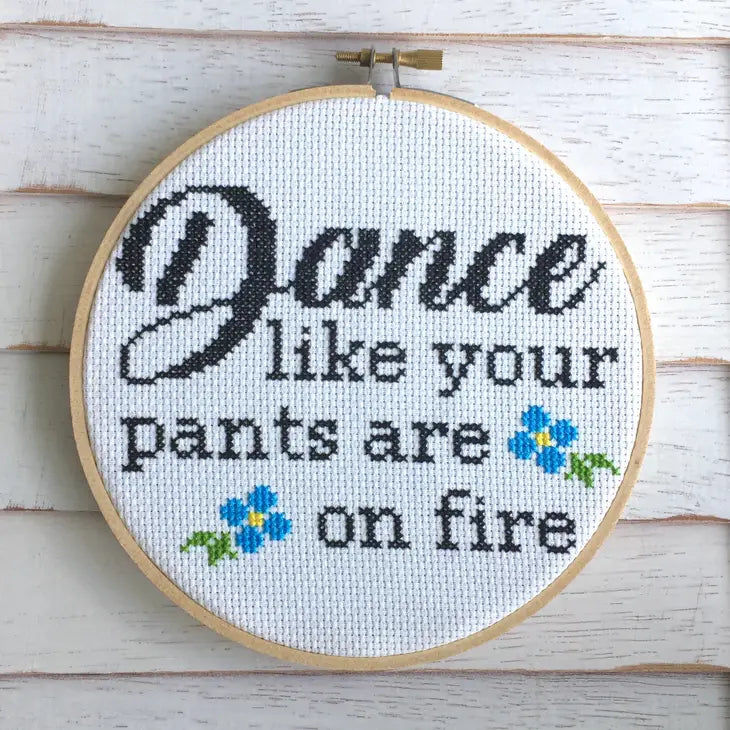 Dance Pants Fire Cross Stitch Kit