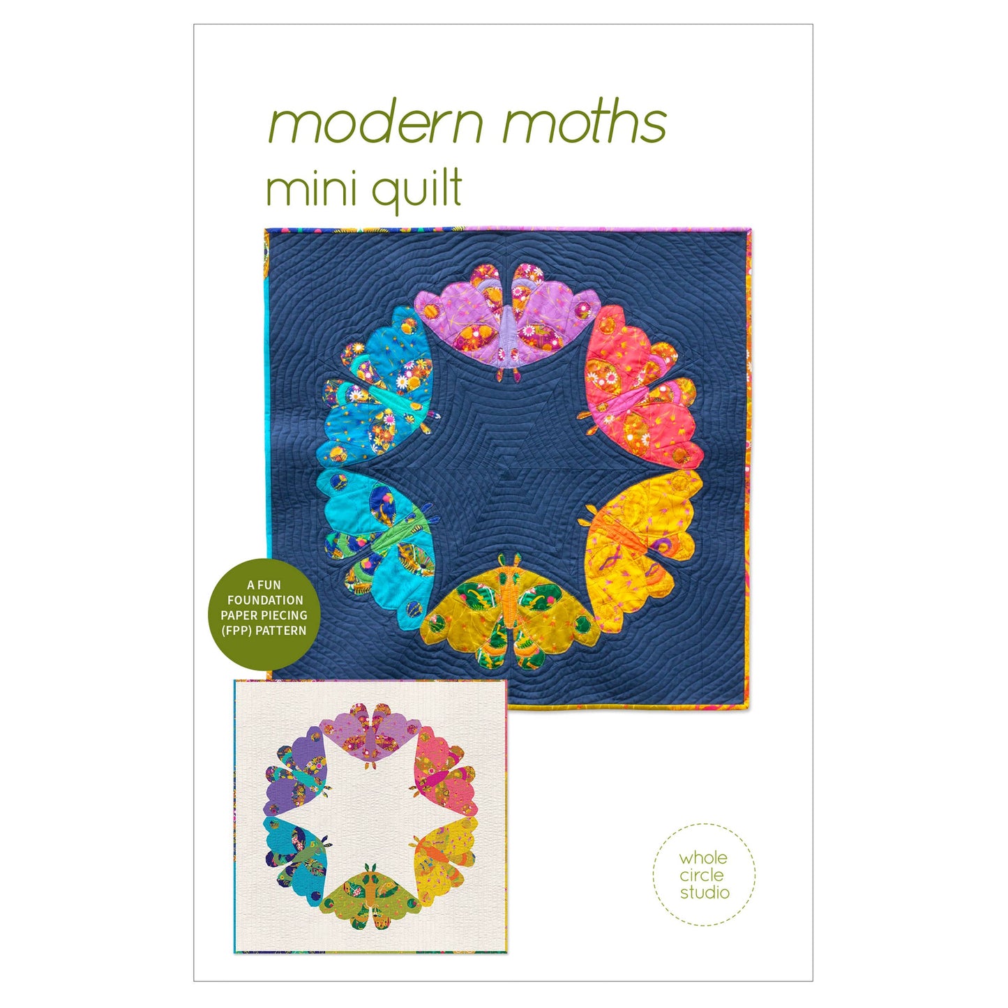 Modern Moths quilt pattern