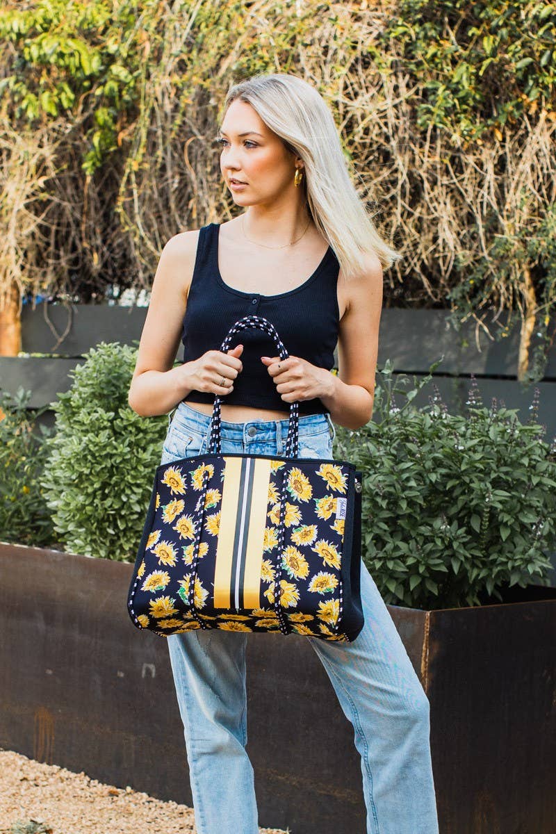 Sunflower Neoprene Tote Bag