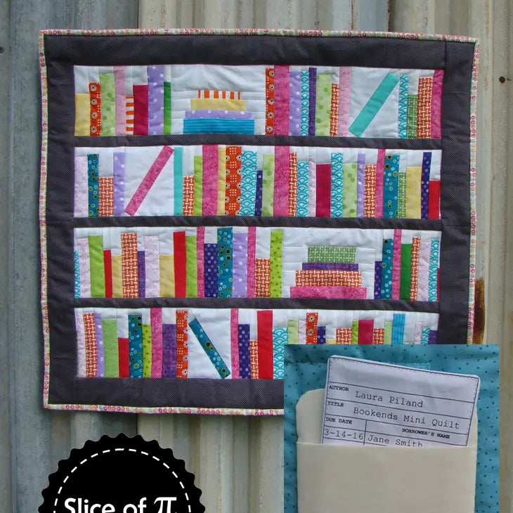 Bookends Mini Quilt Pattern, printed