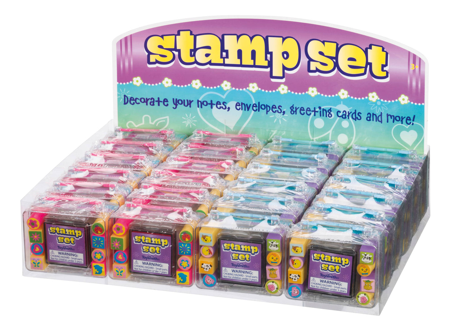 Mini Stamp Sets with Case, 8 stamps, Art Kit, Ink, Decorate