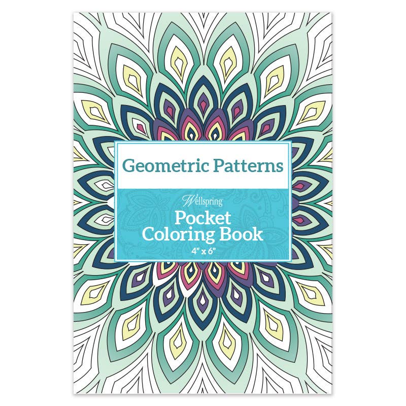 Pocket Coloring Book - Geometric Pattern