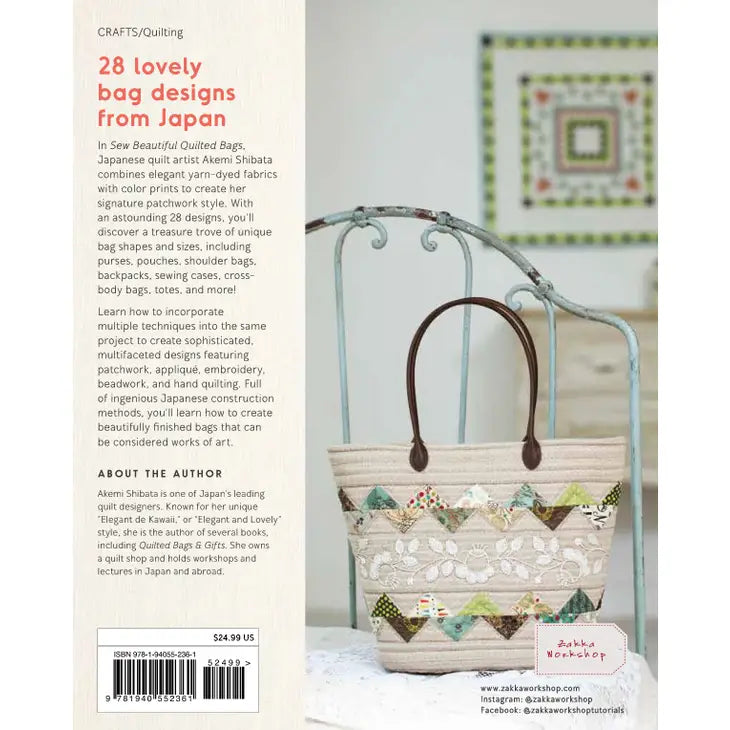 Sew Beautiful Quilted Bags Book with Patterns
