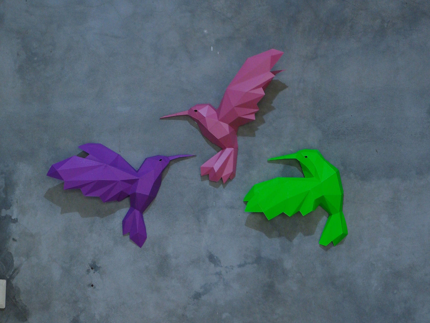 Hummingbirds PaperCraft Wall Art