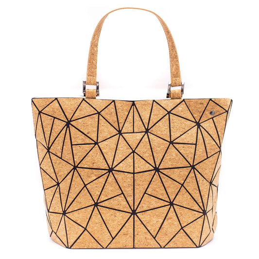 Cross-road, Geometric Cork Handbag