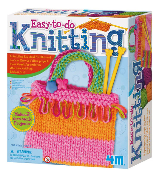 4M Easy-to-do Knitting Art Kit-Knitting for Kids-STEAM Toys