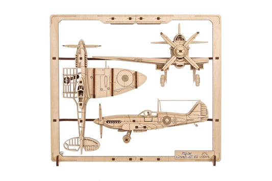 UGears Fighter Aircraft 2.5D Puzzle