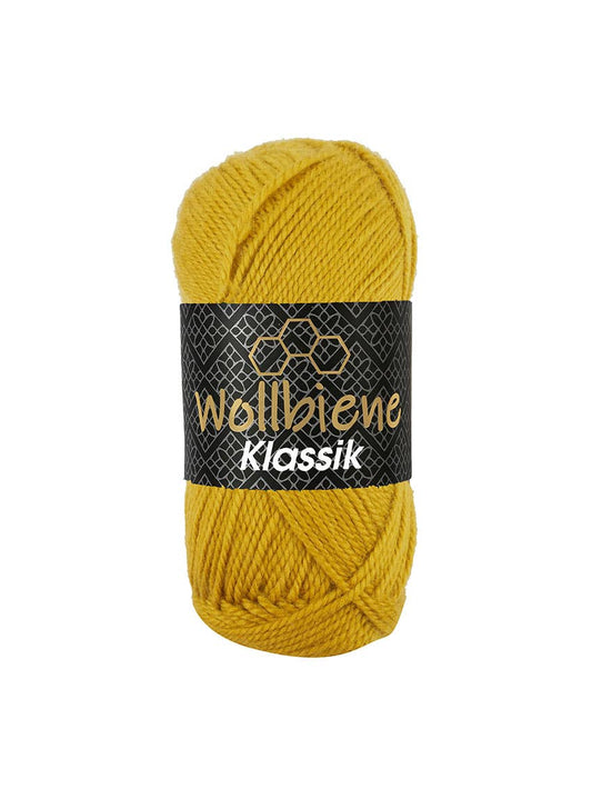 Wollbiene Klassik Strickwolle Uni Farben Häkelwolle 100g