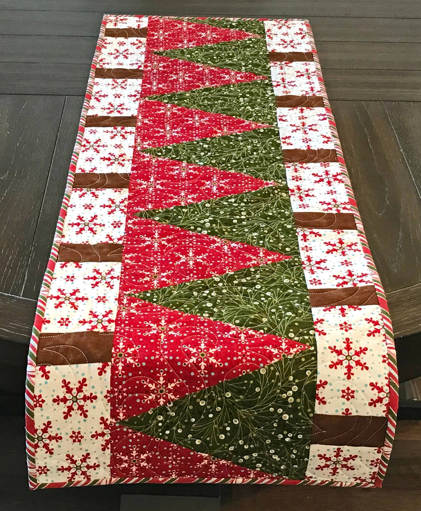 Christmas Tree Lane Table Runner Pattern