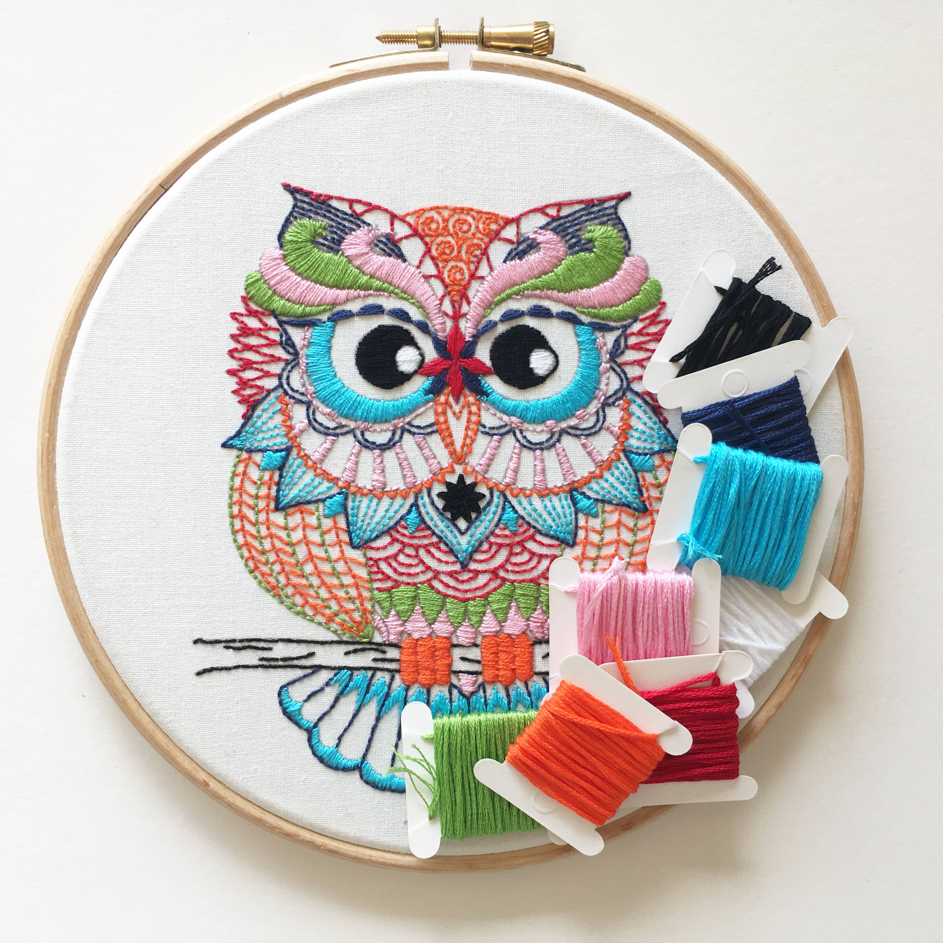 Owl embroidery deals