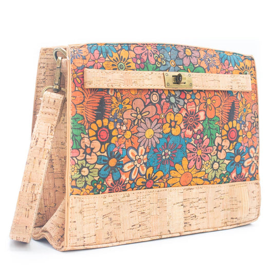 Natural Cork Square Messenger Bag