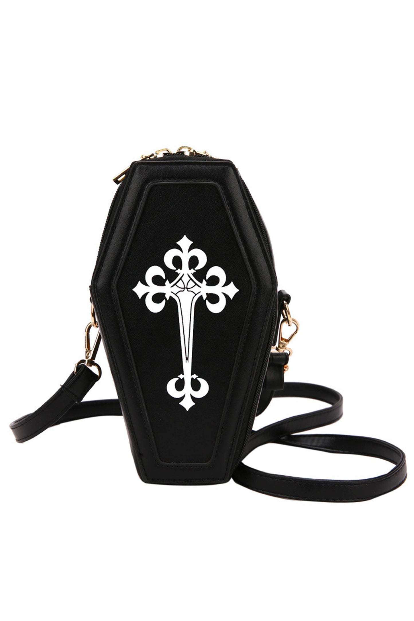 Gothic Coffin Pu Leather Crossbody HB2044