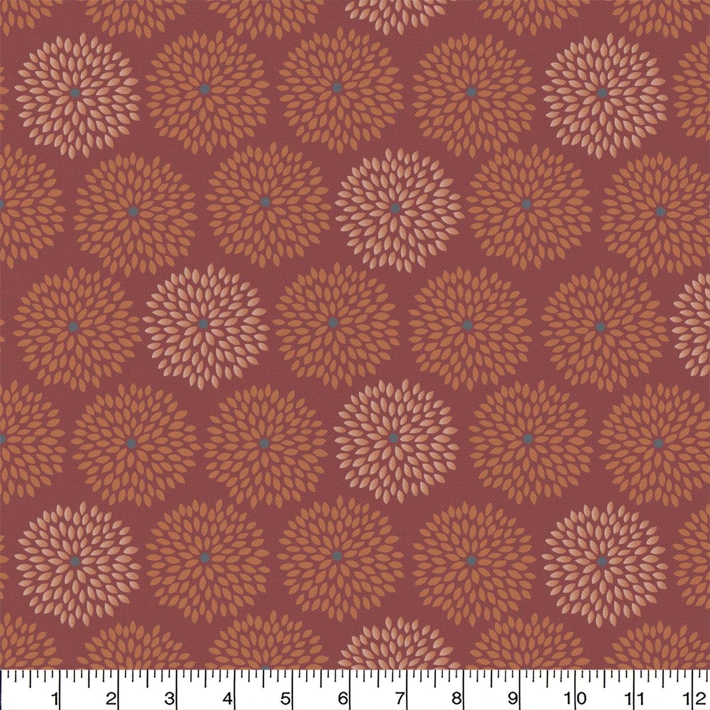 Emma & Mila Collection - Fabric by the Yards -The A Marsala Moment Collection - Flower Burst