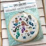 Mermaids Counted Cross Stitch DIY KIT