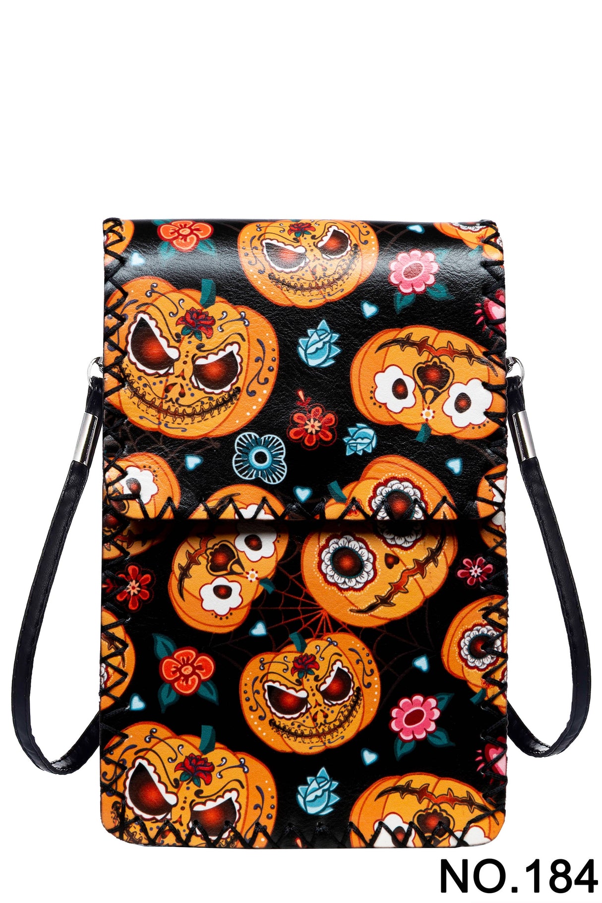 Halloween Pumpkin Printed Crossbody HB0580 - NO.184BK