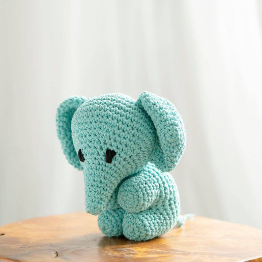 DIY Crochet Set Elephant Eco Barbante Spring