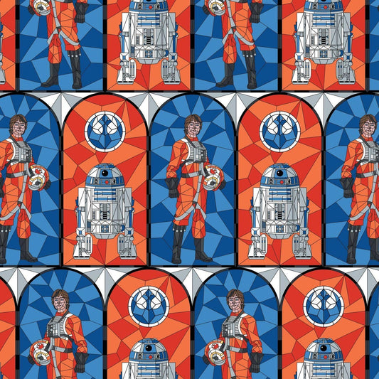 Star Wars -Stain Glass- Rebellion Fabric by the Yard