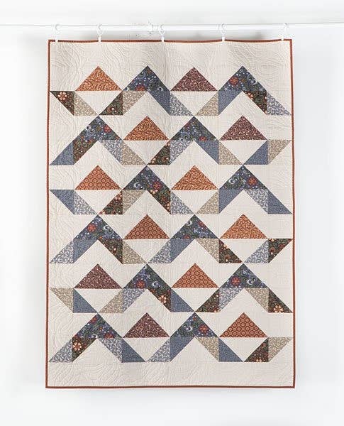 Dusky Mountains Baby Quilt with Bonus Table Runner Printed Pattern