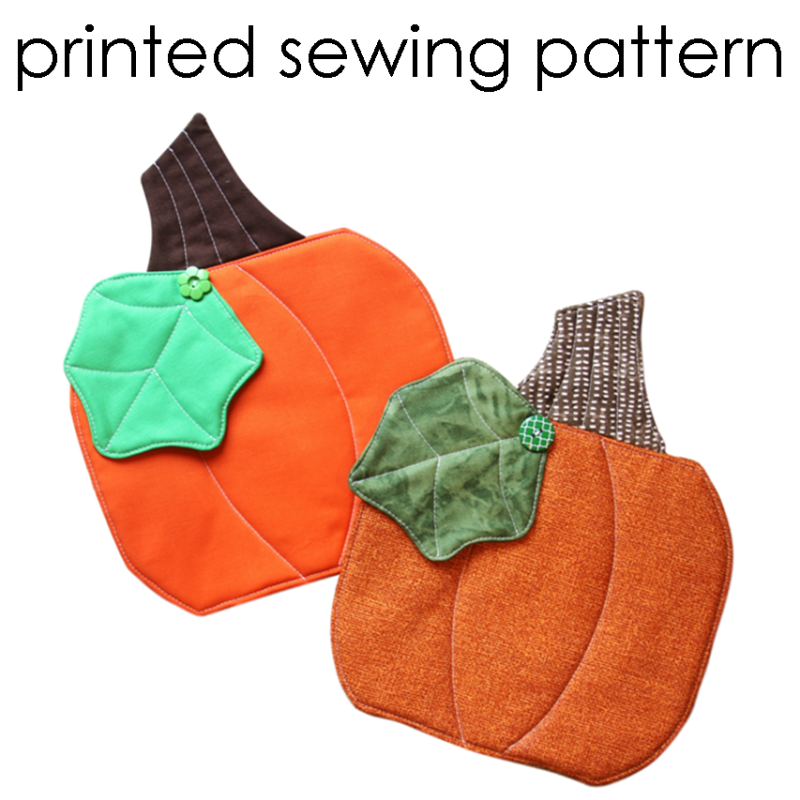 Pumpkin Hot Pad Sewing Pattern