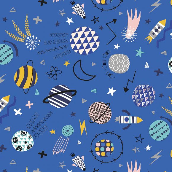 Planets and Stars on Bright Blue