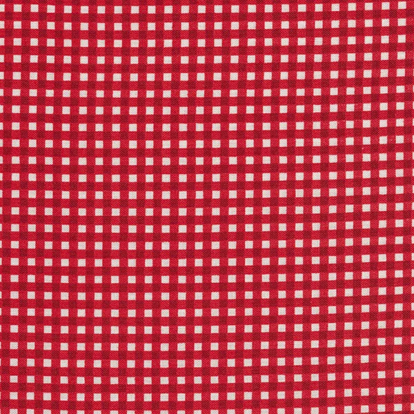 Beautiful Basics 610-R5 Bright Red Gingham Fabric by the Yard