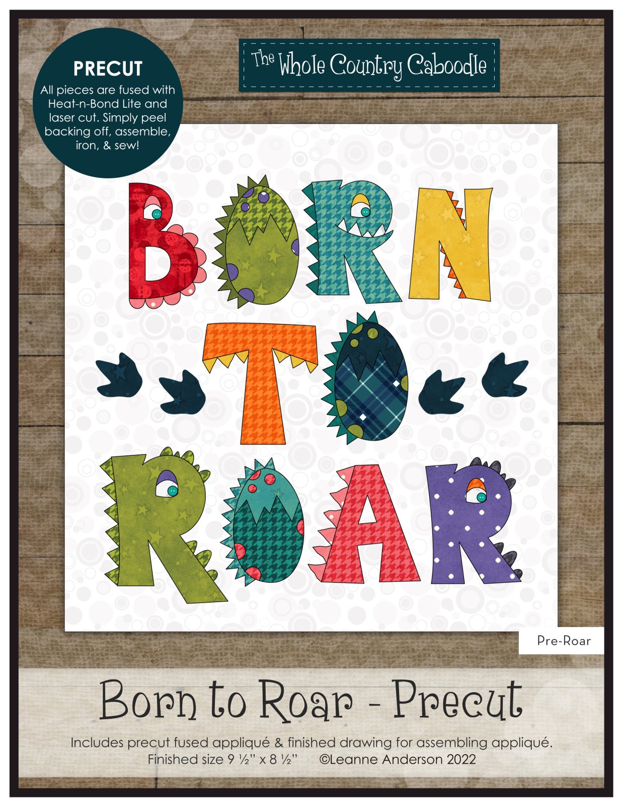 Born to Roar Precut Fused Applique Pack