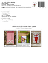 Bunny with Teal Hat Applique Tea Towel Kit