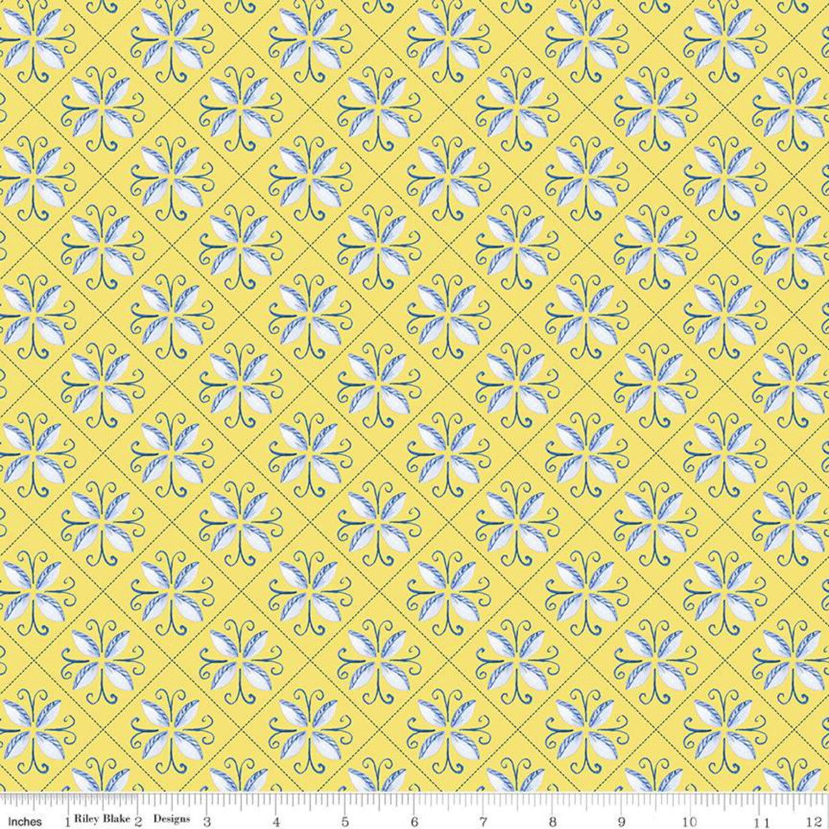 Sunshine & Dewdrops Tile Yellow