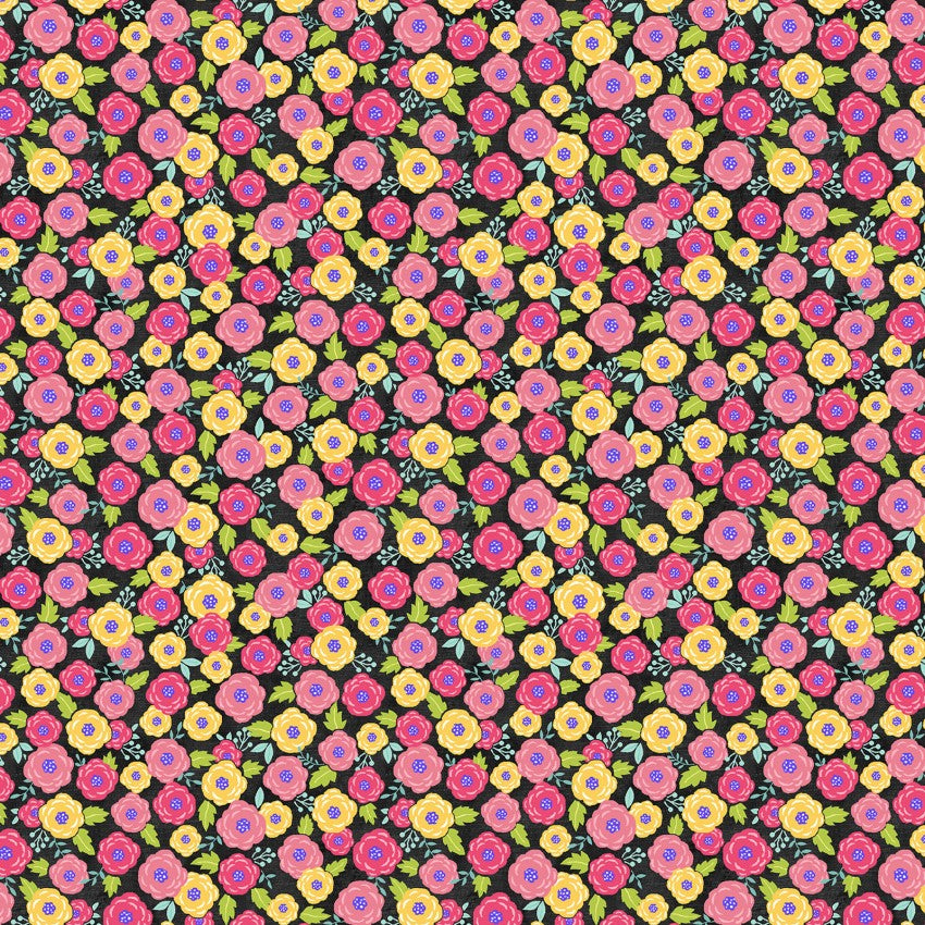 Contempo at Home Fabric by the Yard  Rosey Posey