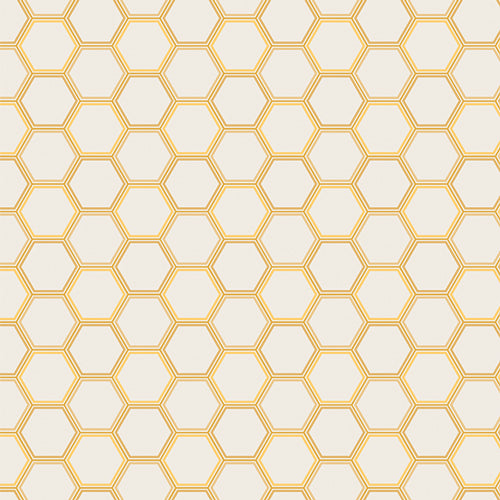 Honeycomb Honey Fabric by the Yard
