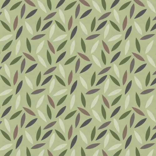 Green Leaves Fabric by the Yard