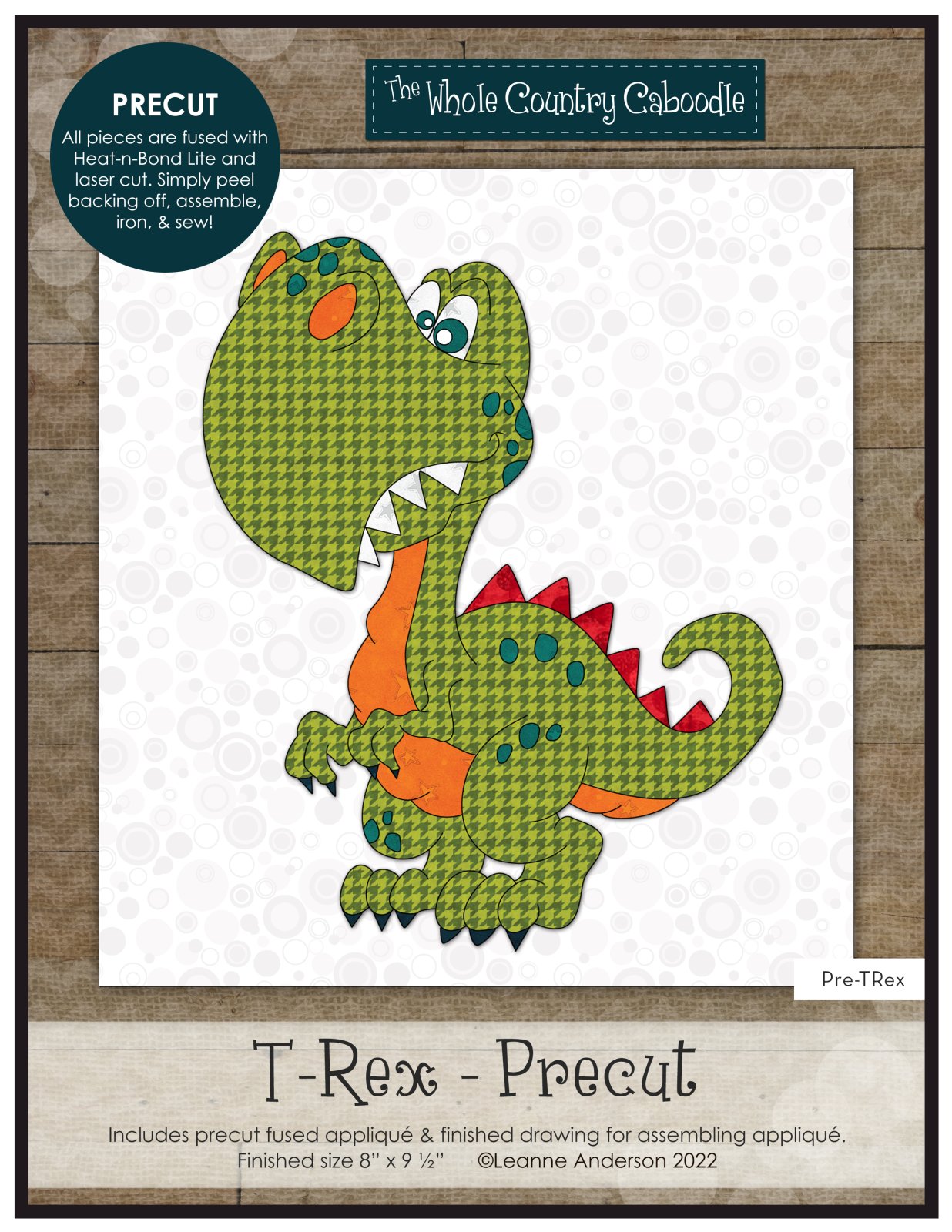 T-Rex Precut Fused Applique Pack