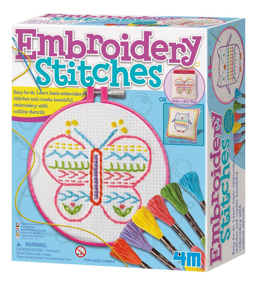 4M Embroidery Stitches Kit-Art Kits for Kids-STEAM Toy